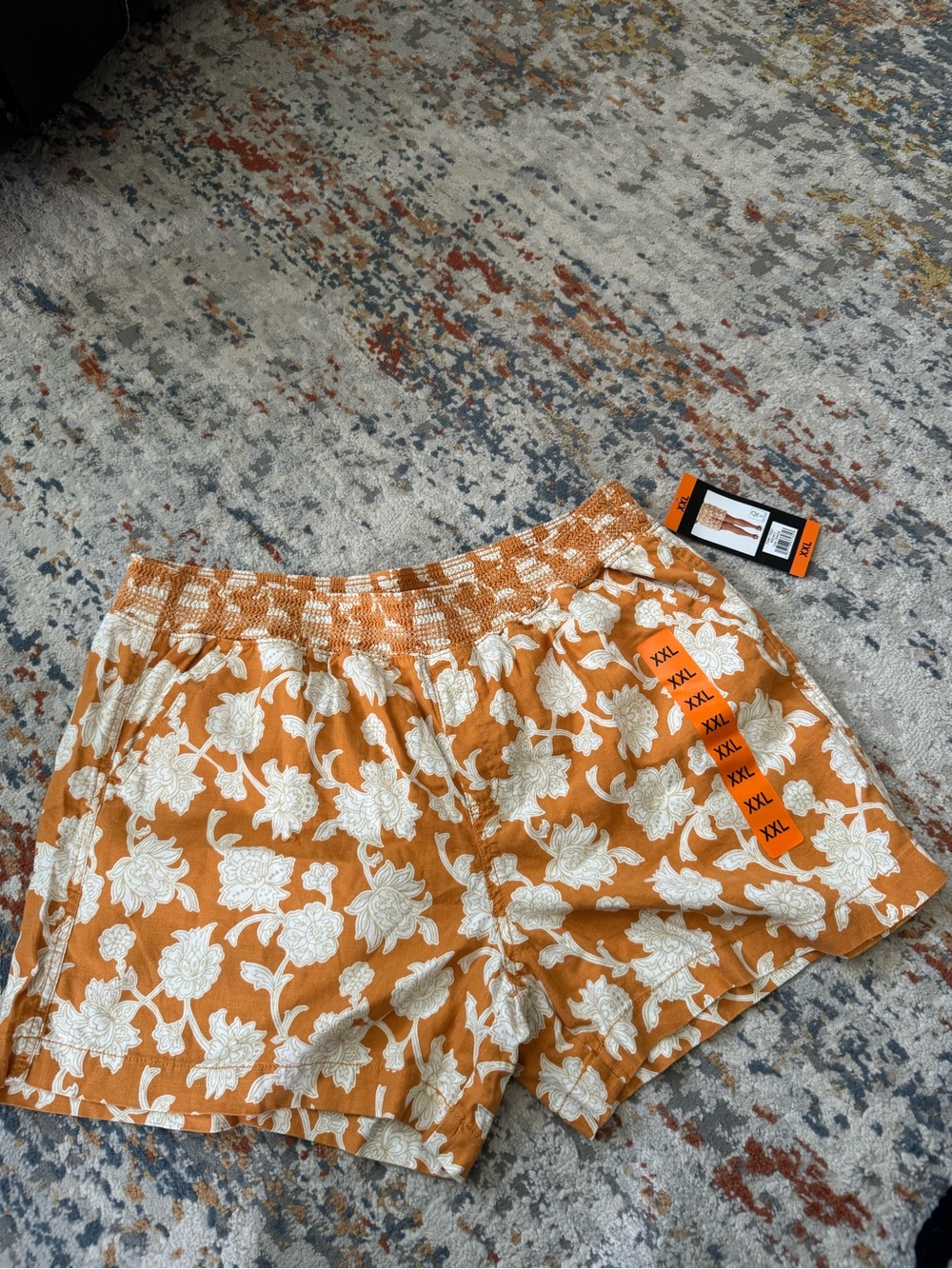 Briggs Orange Floral Shorts